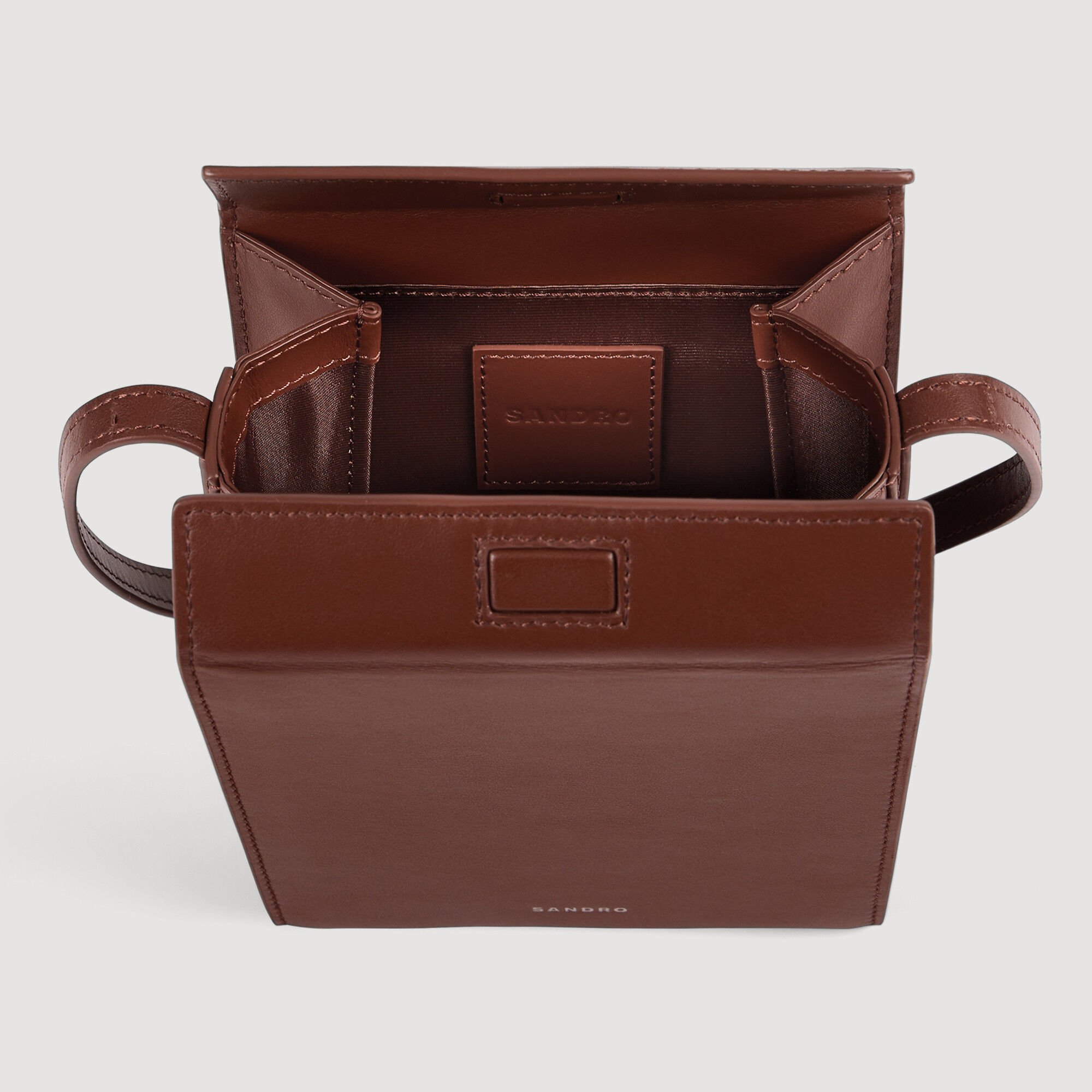 Leather logo phone holder