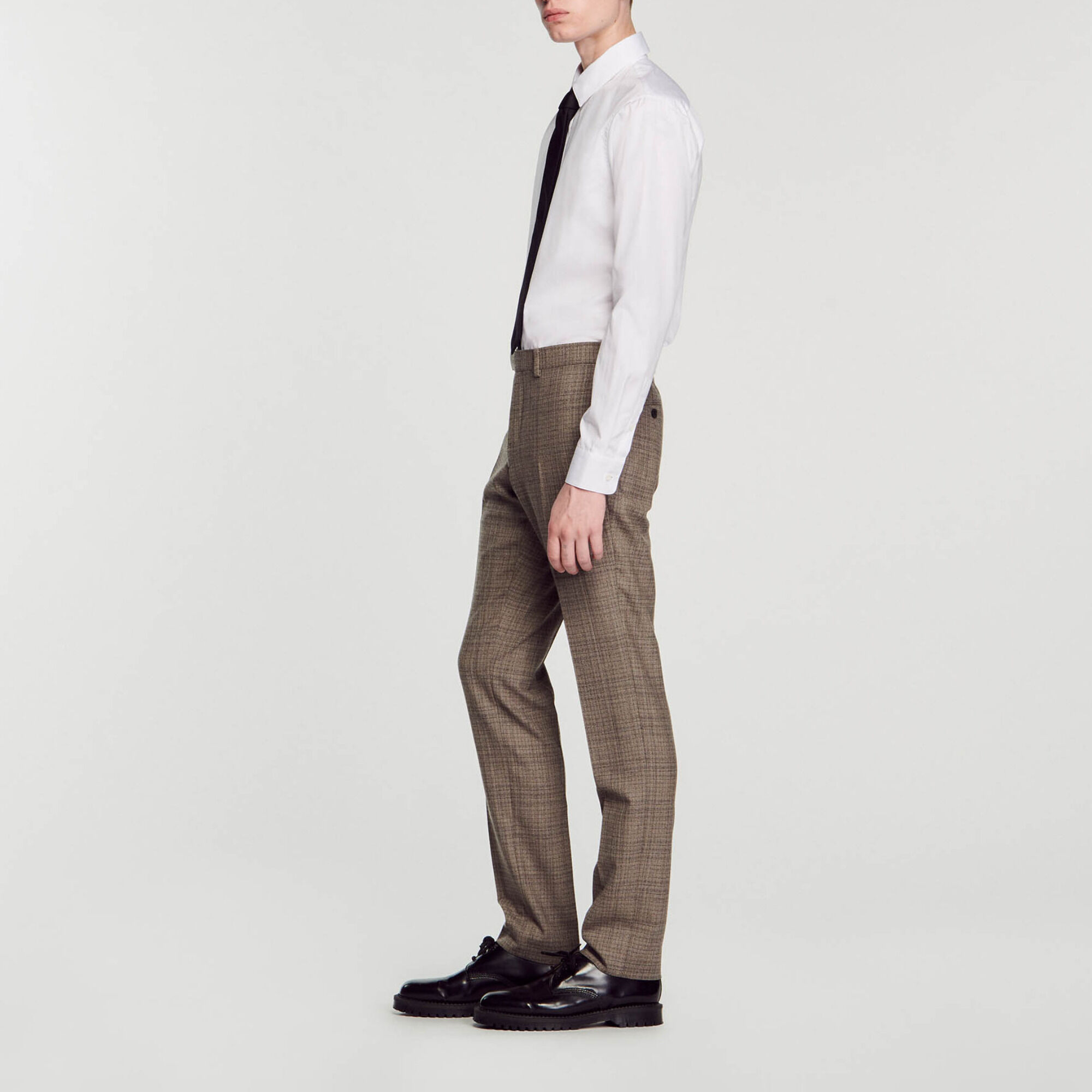 Wool suit trousers