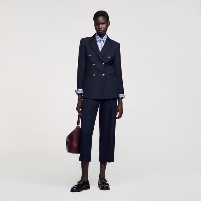 Double-breasted suit jacket