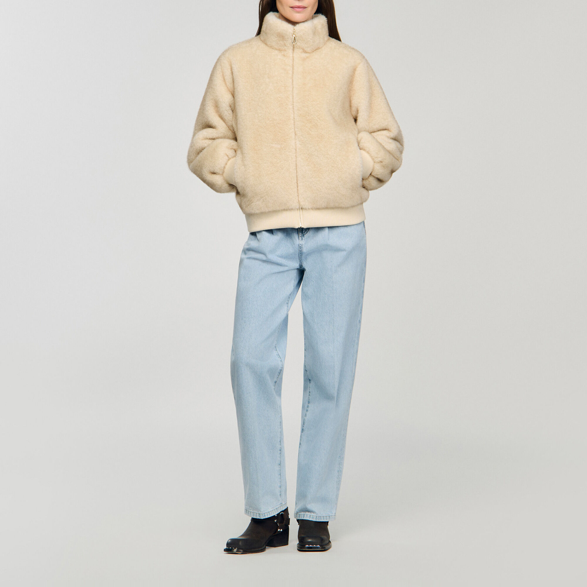 Faux fur jacket - Women | Sandro