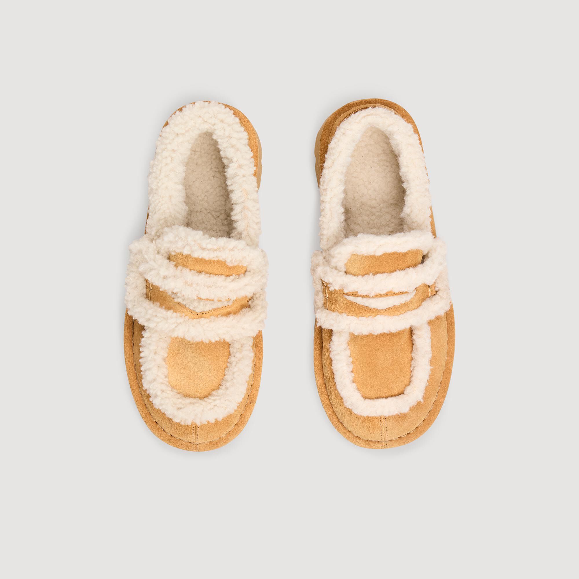 Shearling loafers