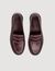 Rhinestone studded leather loafers