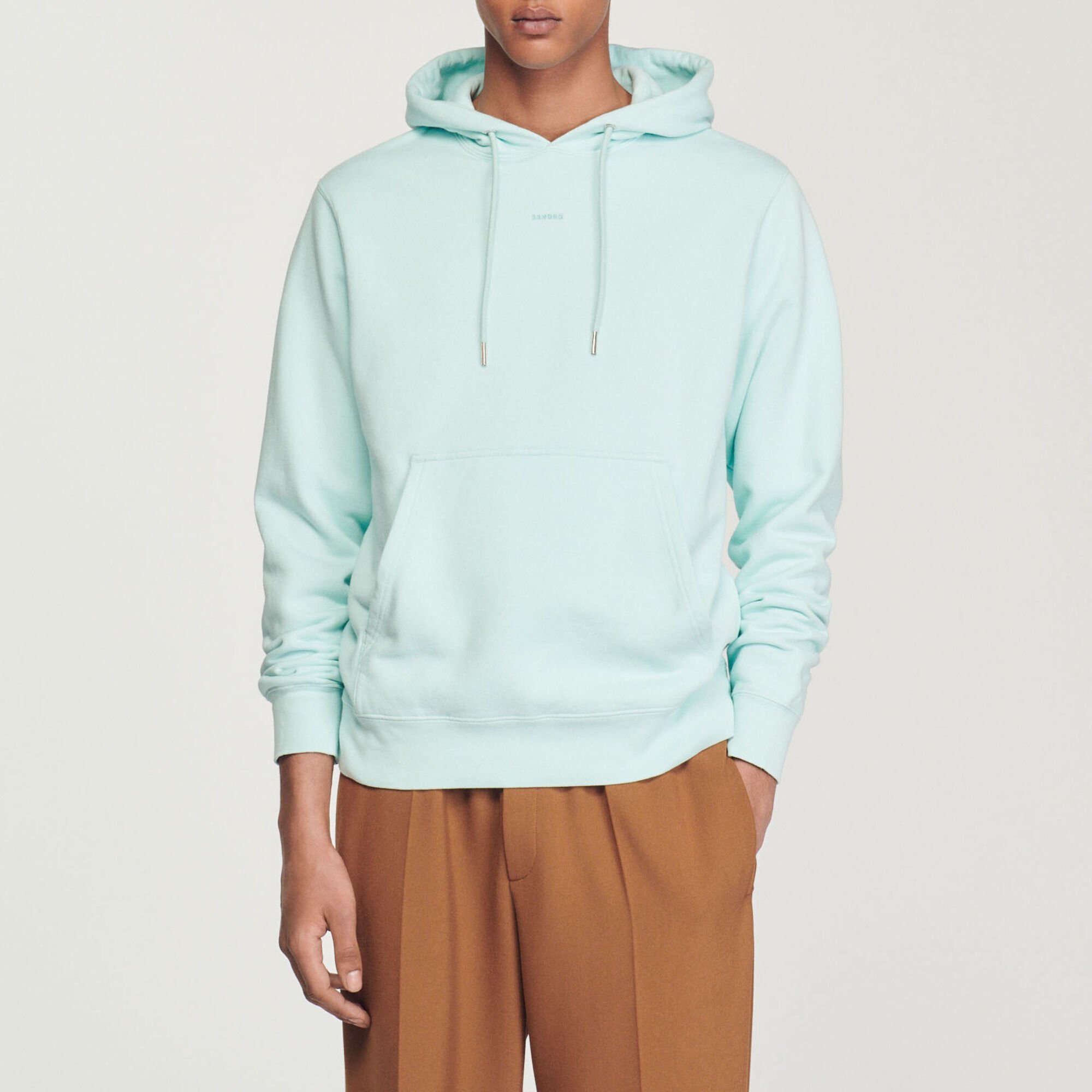 Men’s organic cotton embroidered hoodie