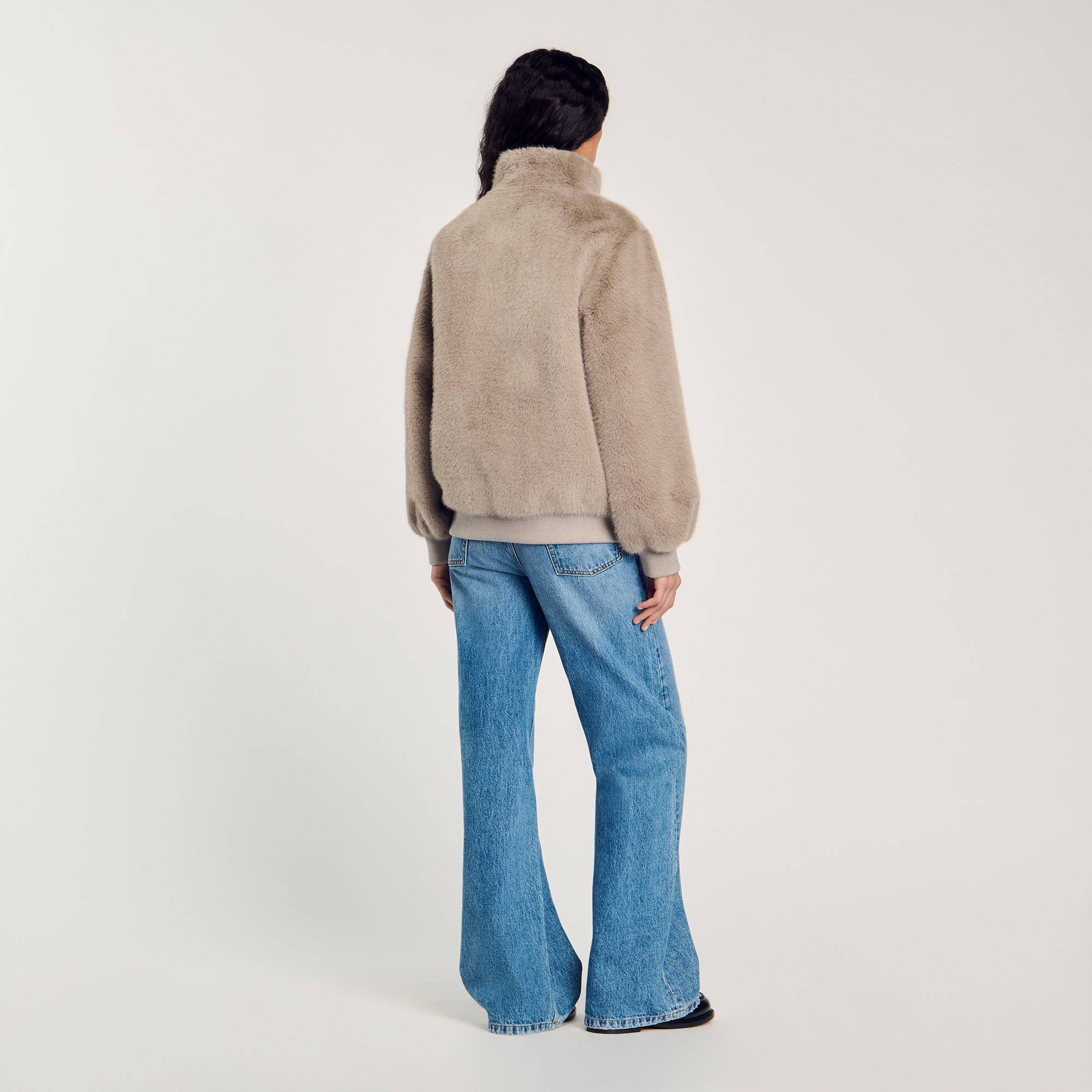 Faux fur jacket