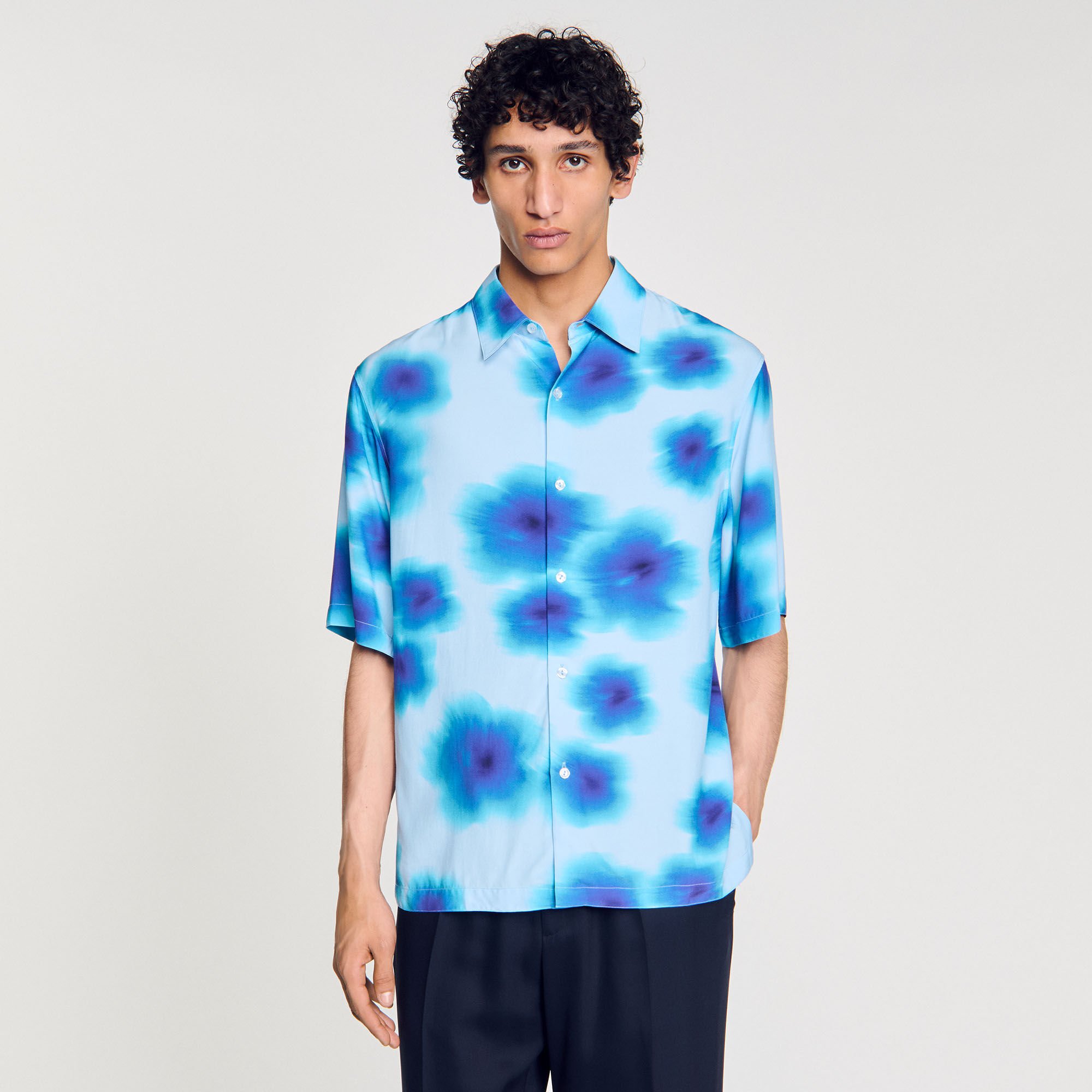 Floral motif shirt