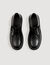 Glazed leather derbies