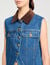 Sleeveless denim jacket
