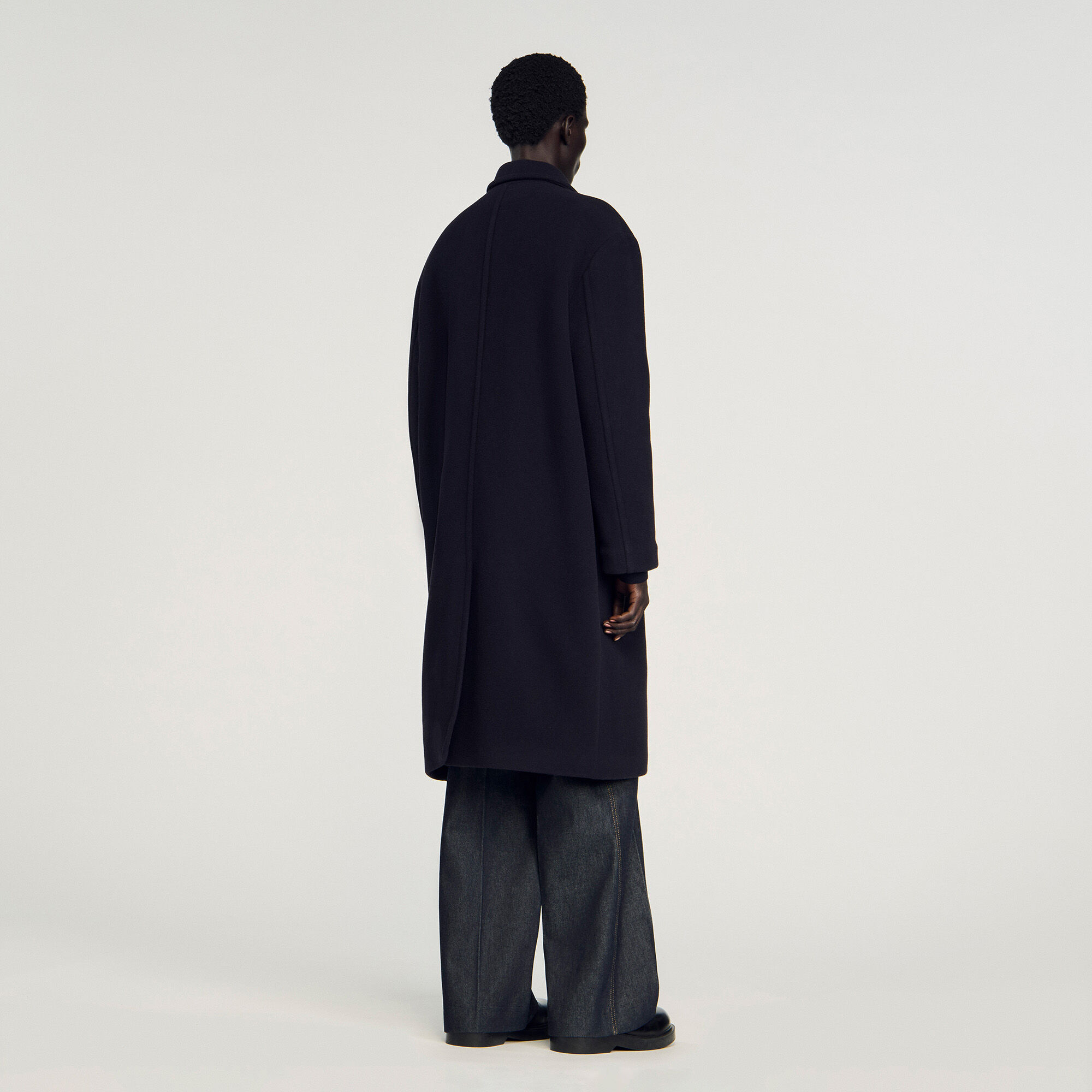 Wool and cashmere coat