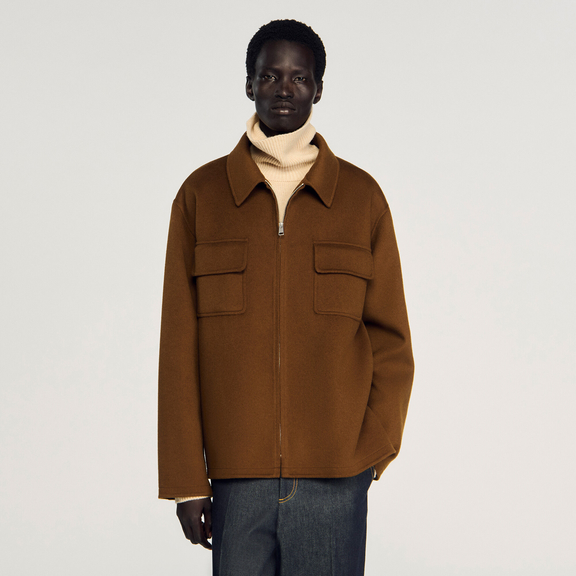 Zipped overshirt