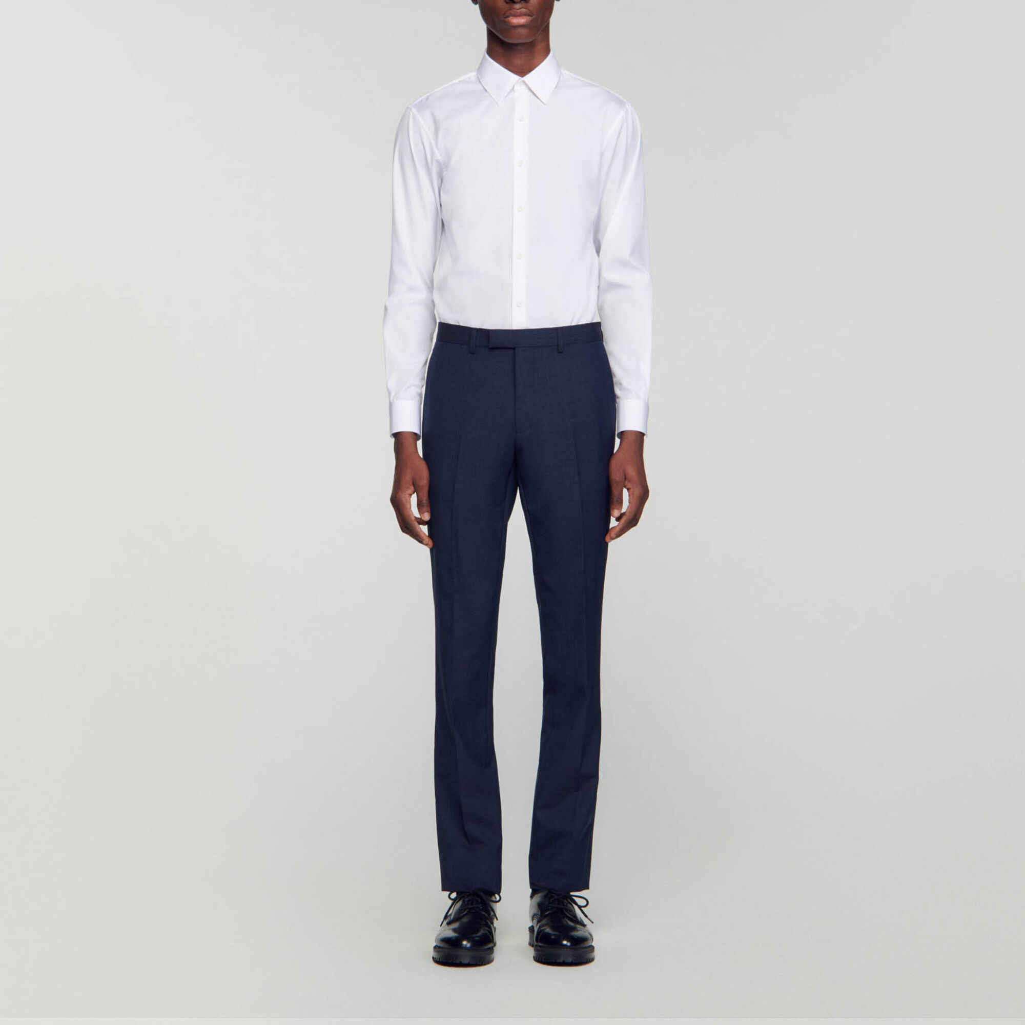 Wool suit trousers