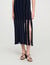 Fringed knit maxi dress