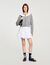 Cardigan with contrast collar