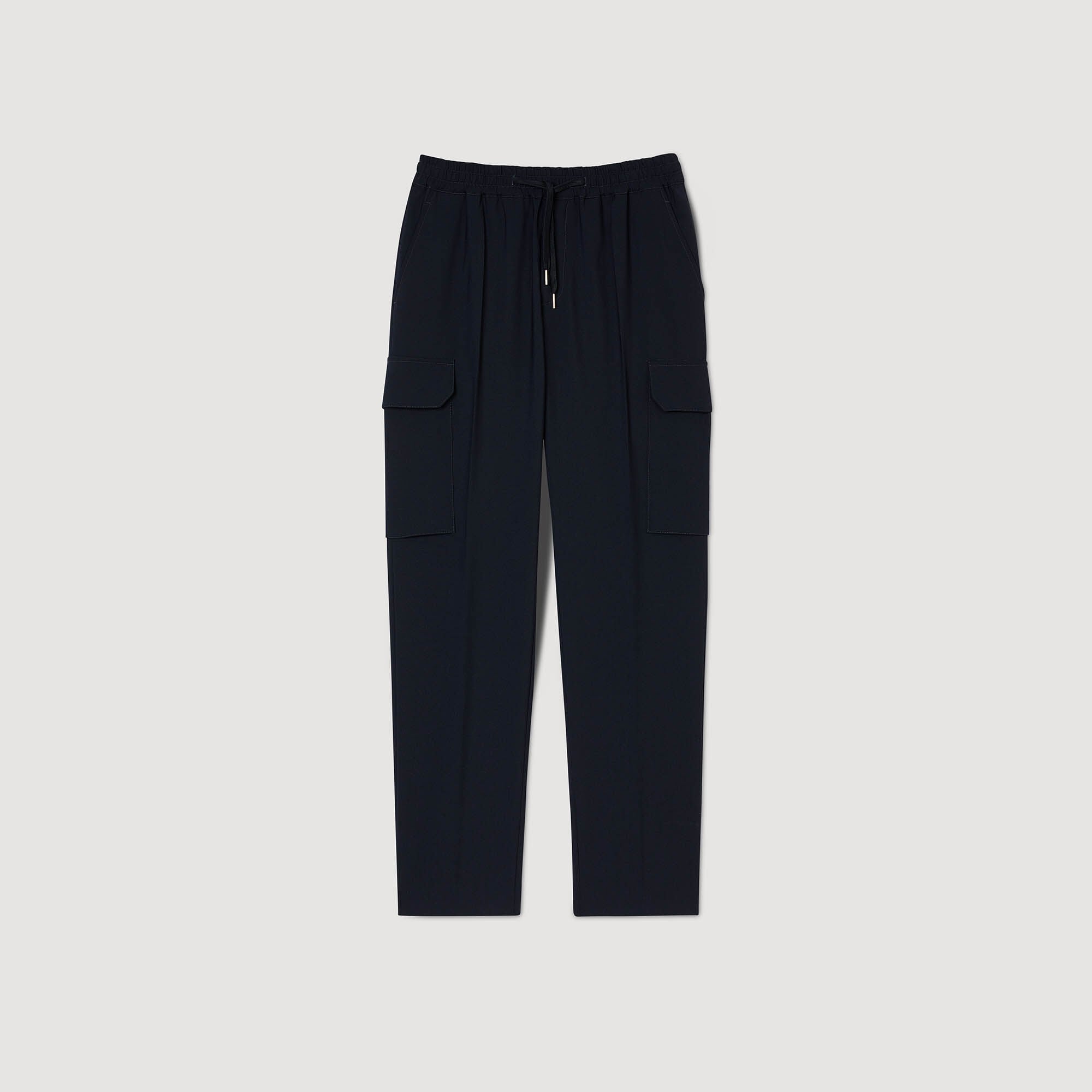 Elasticated cargo trousers