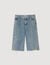 Distressed denim Bermuda shorts