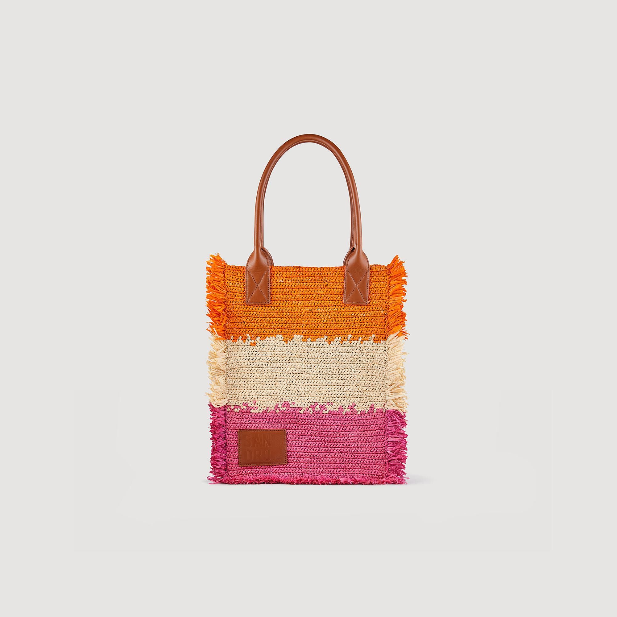 Raffia tote bag