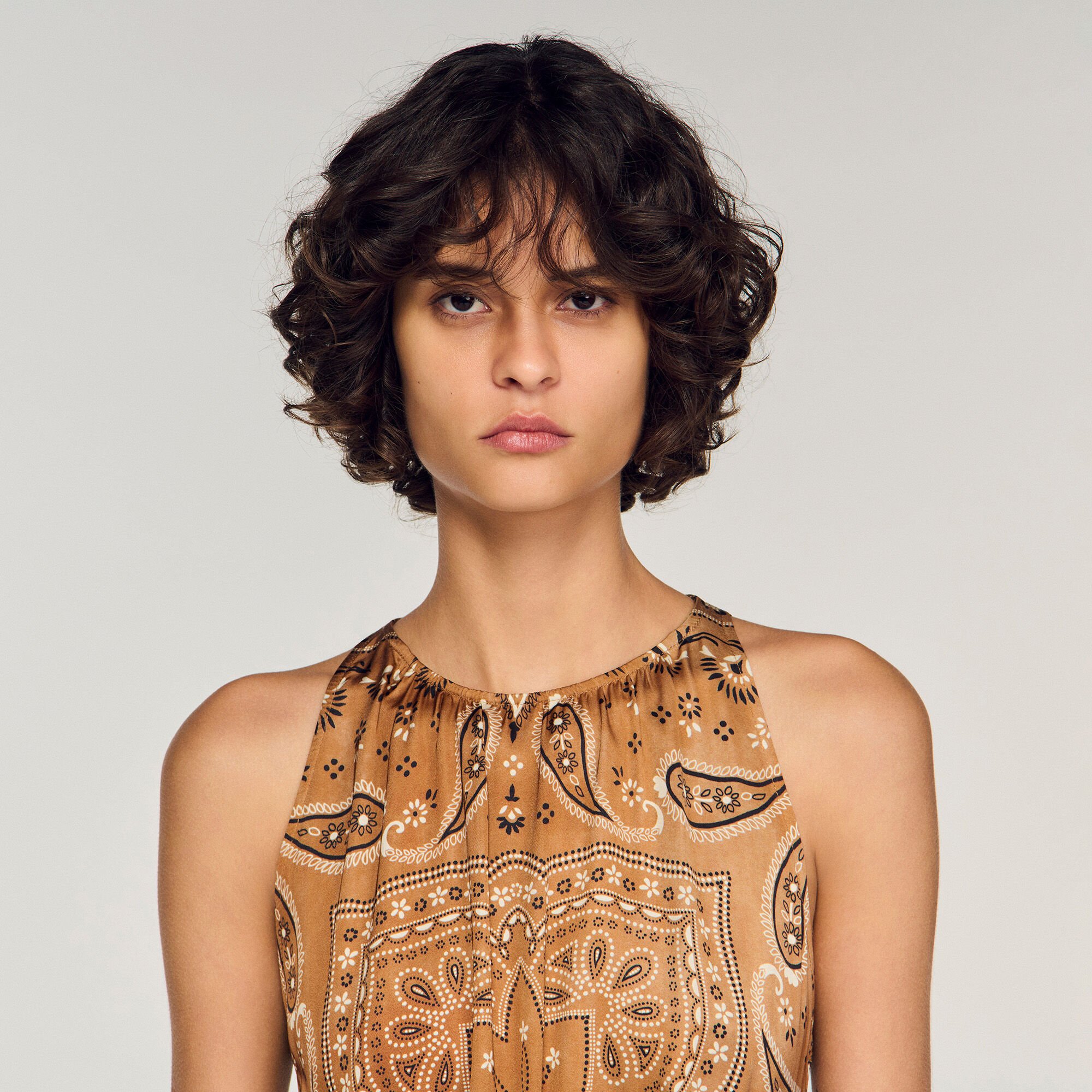 Bandana-print maxi dress