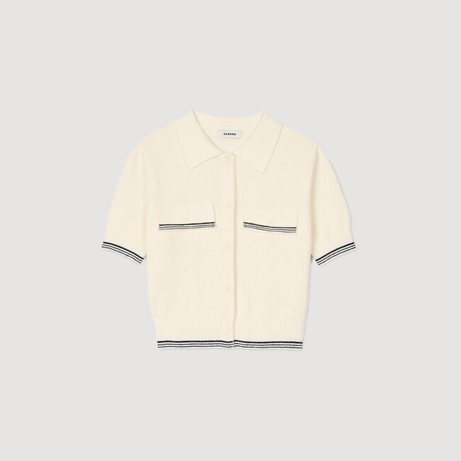 Short-sleeved cardigan