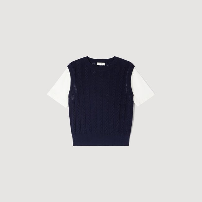 Pointelle knit jumper