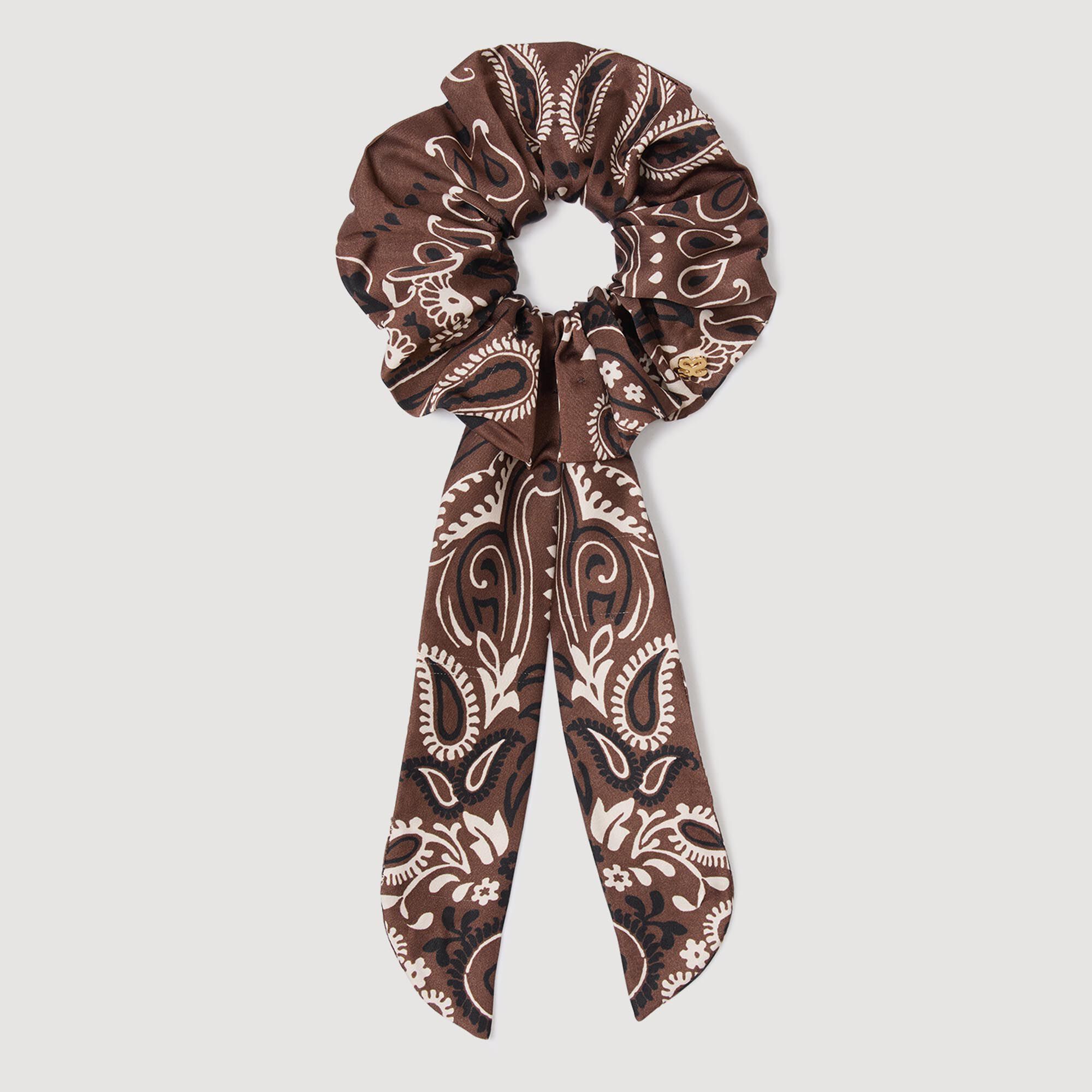 Bandana print scrunchie