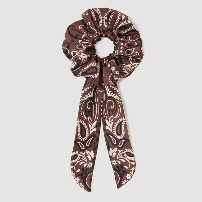 Bandana print scrunchie