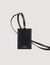 Leather strap card holder