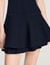 Short knit dress with ruffles