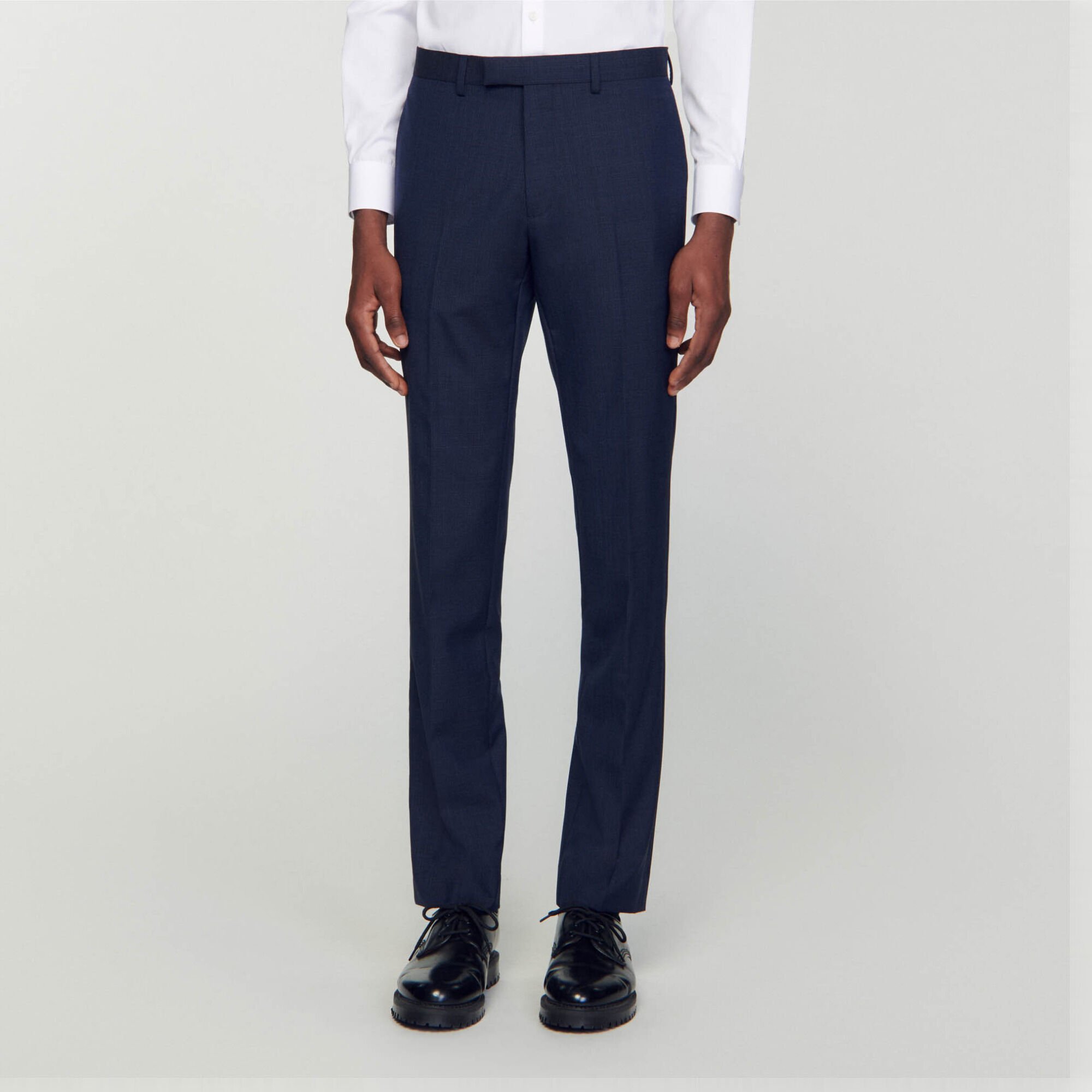 Wool suit trousers