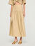 Long rhinestone cotton skirt
