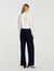 Cropped silk shirt