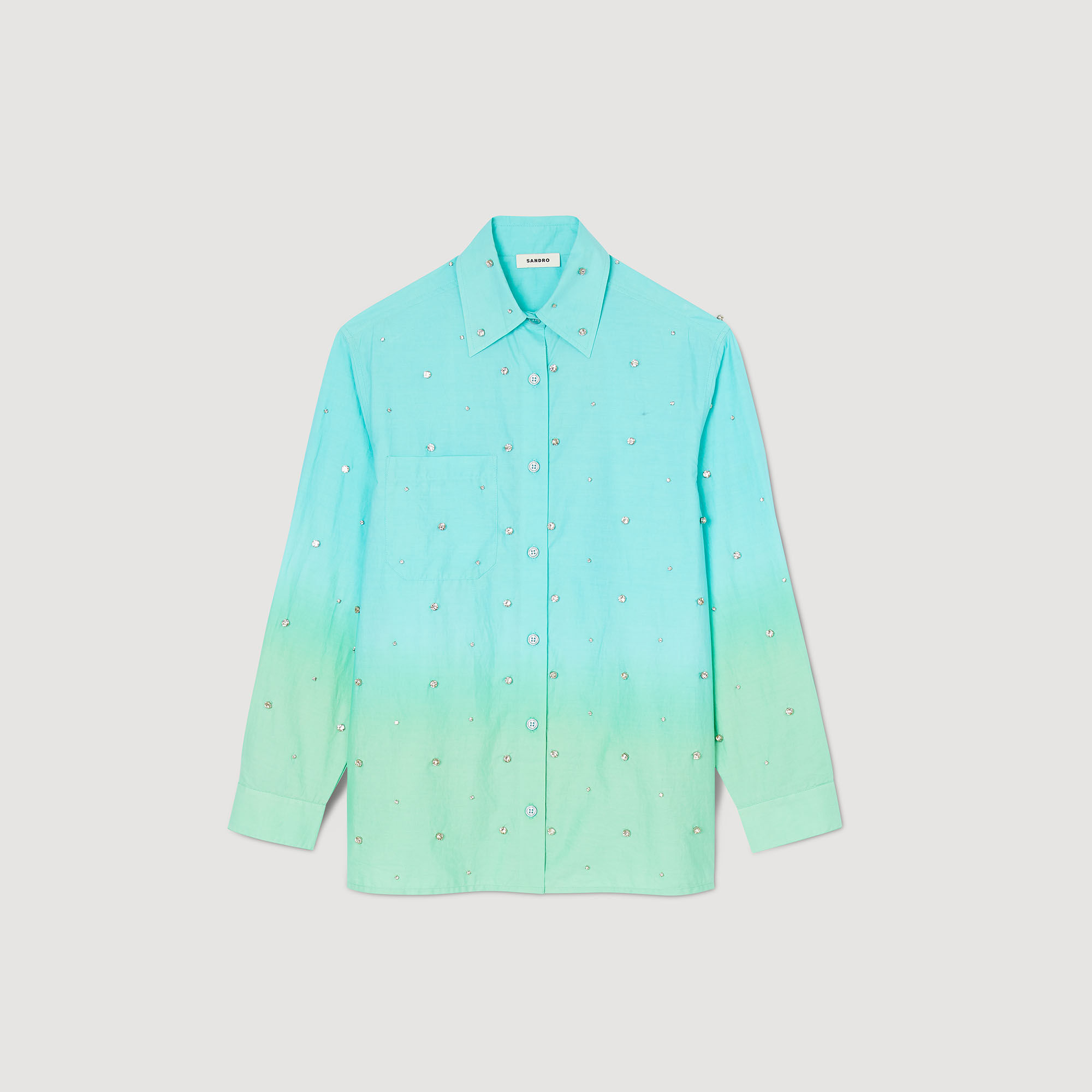 Rhinestone dip dye shirt