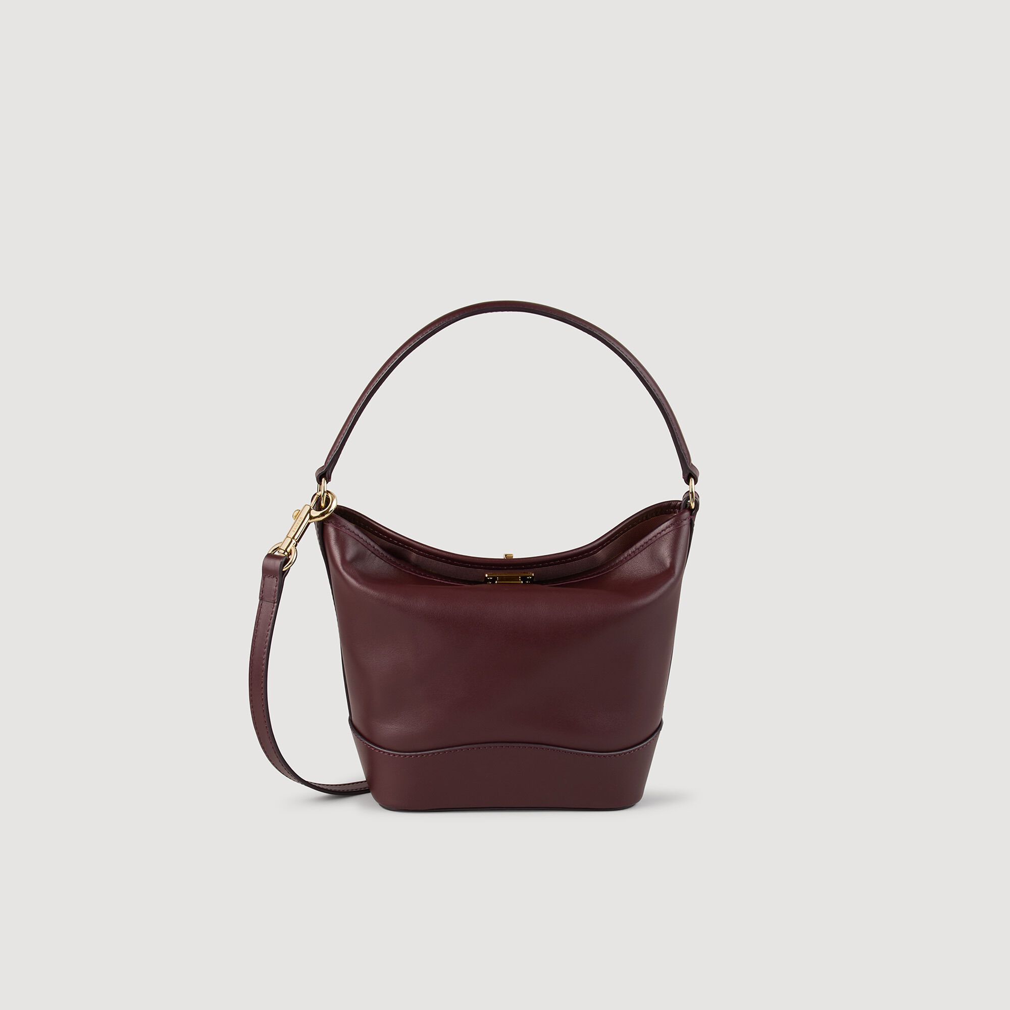 Tangoso mini leather bag red For Women | Sandro Paris