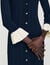 Two-tone knit maxi dress