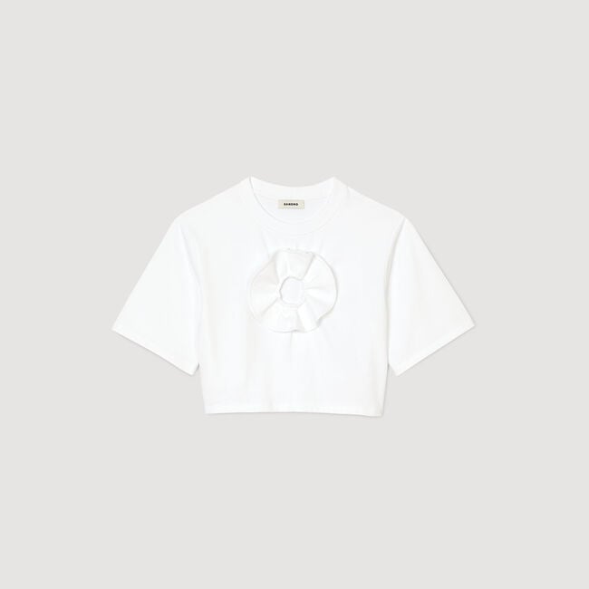 T-shirt with ruffle detail