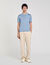 Short-sleeve knitted polo shirt