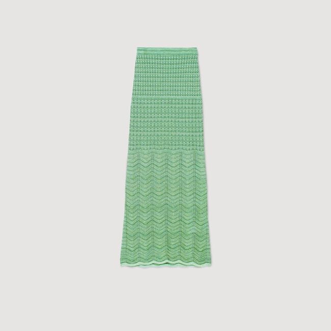 Long knit skirt