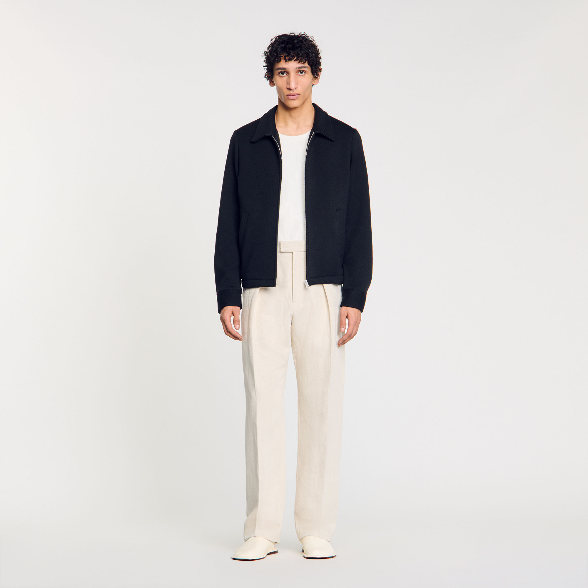 ジャケット・アウター sandro Terry knit cardicoat sandro-terry-knit-cardicoat.