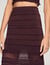 Pointelle knit maxi skirt