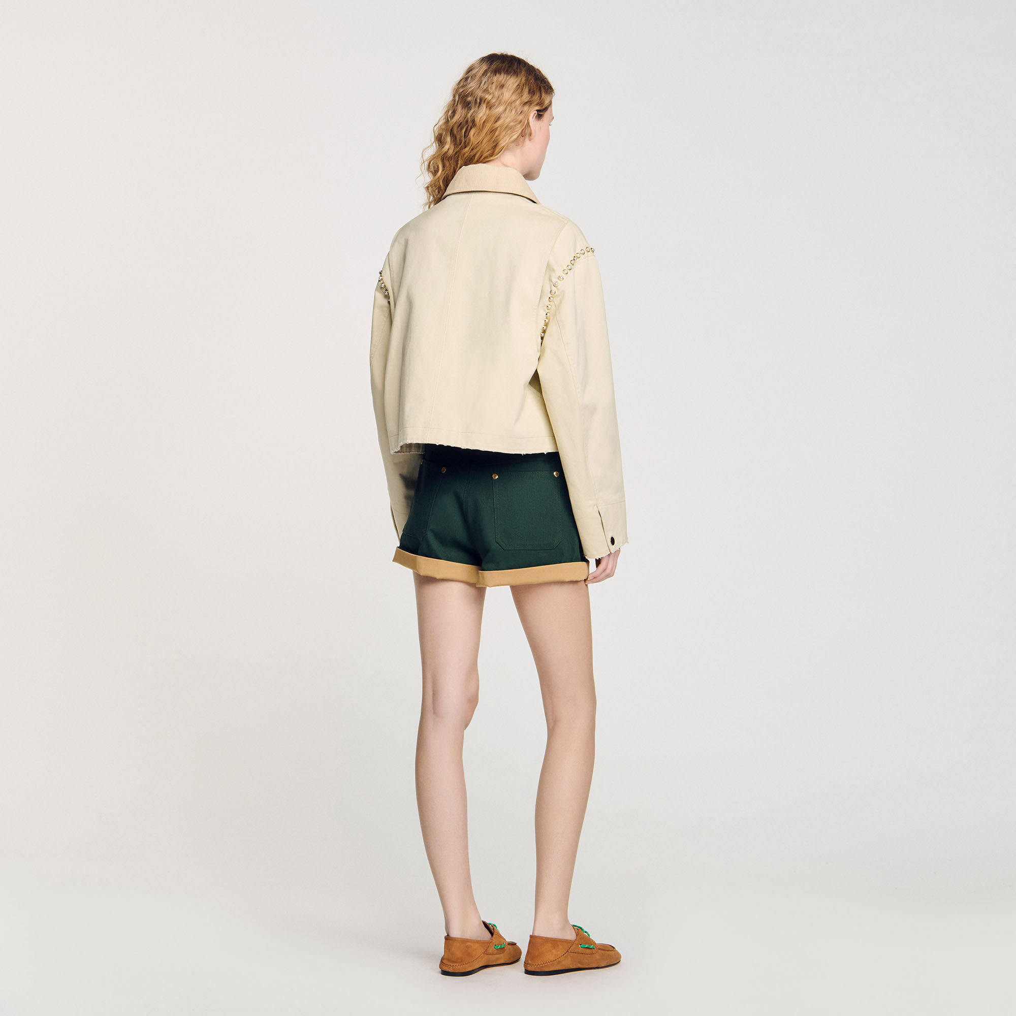 Jacket with beaded details