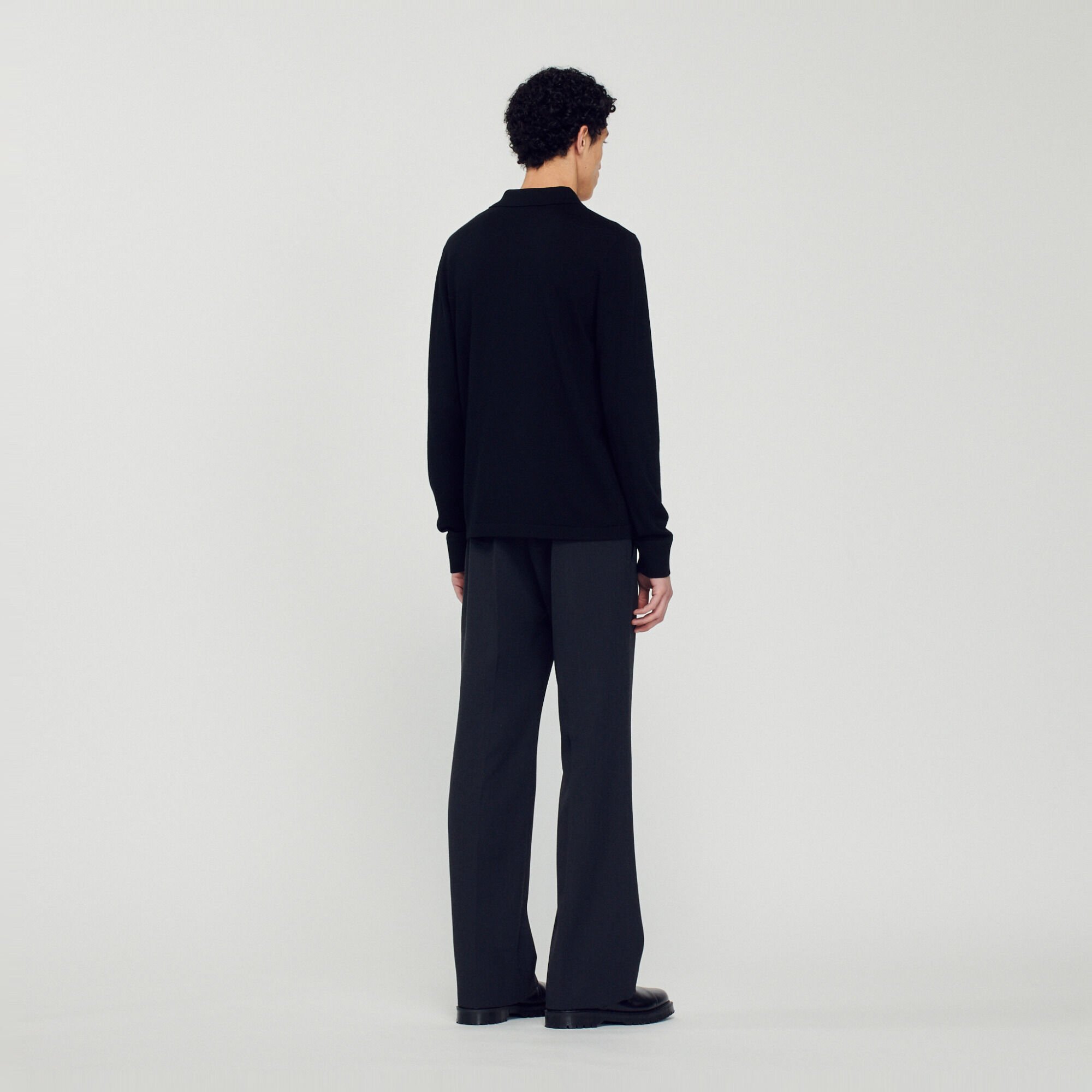 Knit polo jumper