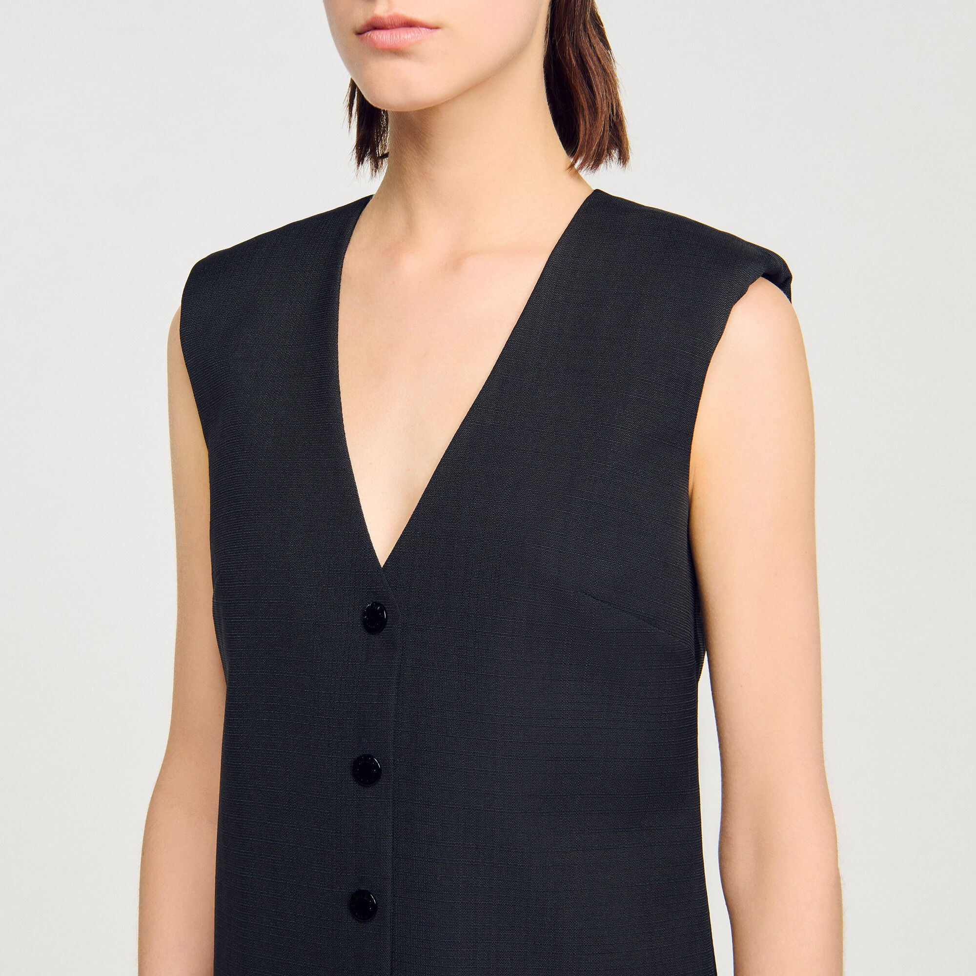 Short tailored dress with ruffle - Women | Sandro