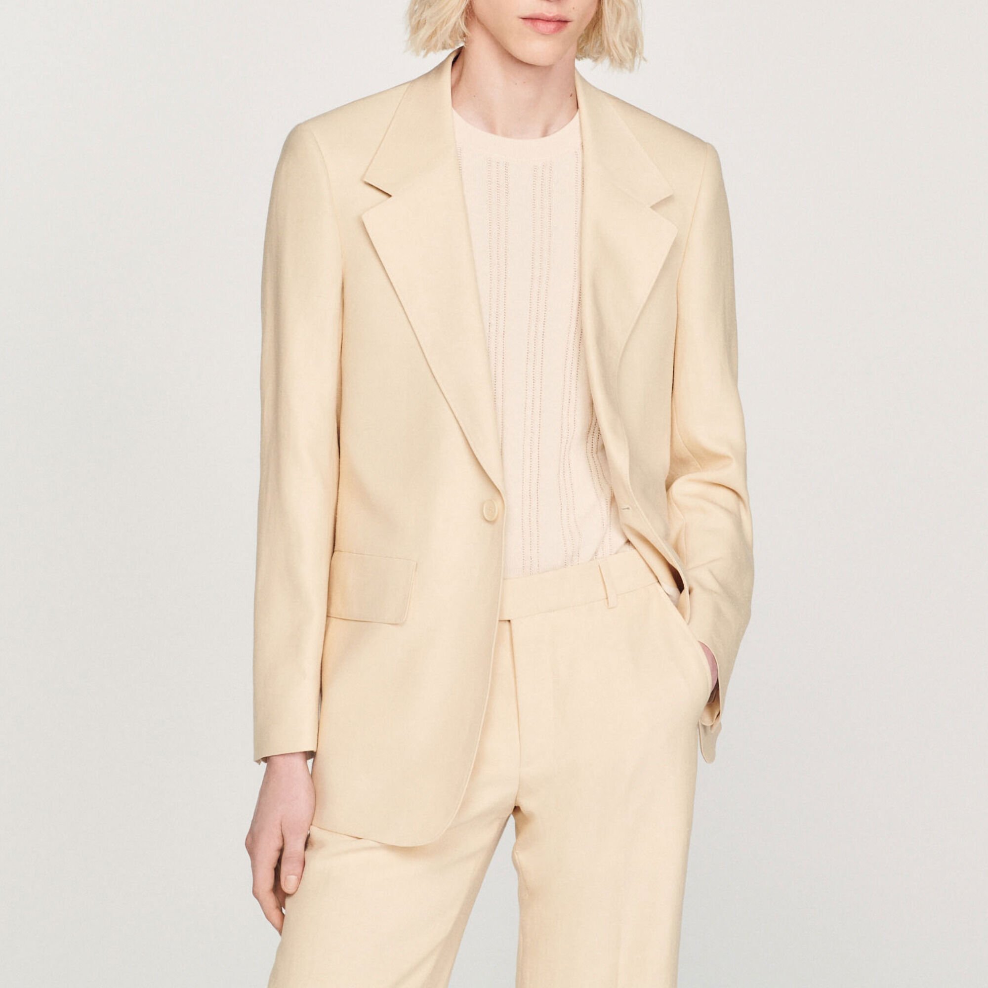 Linen suit jacket