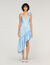Asymmetrical ruffled dress