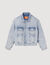 Fleece denim jacket