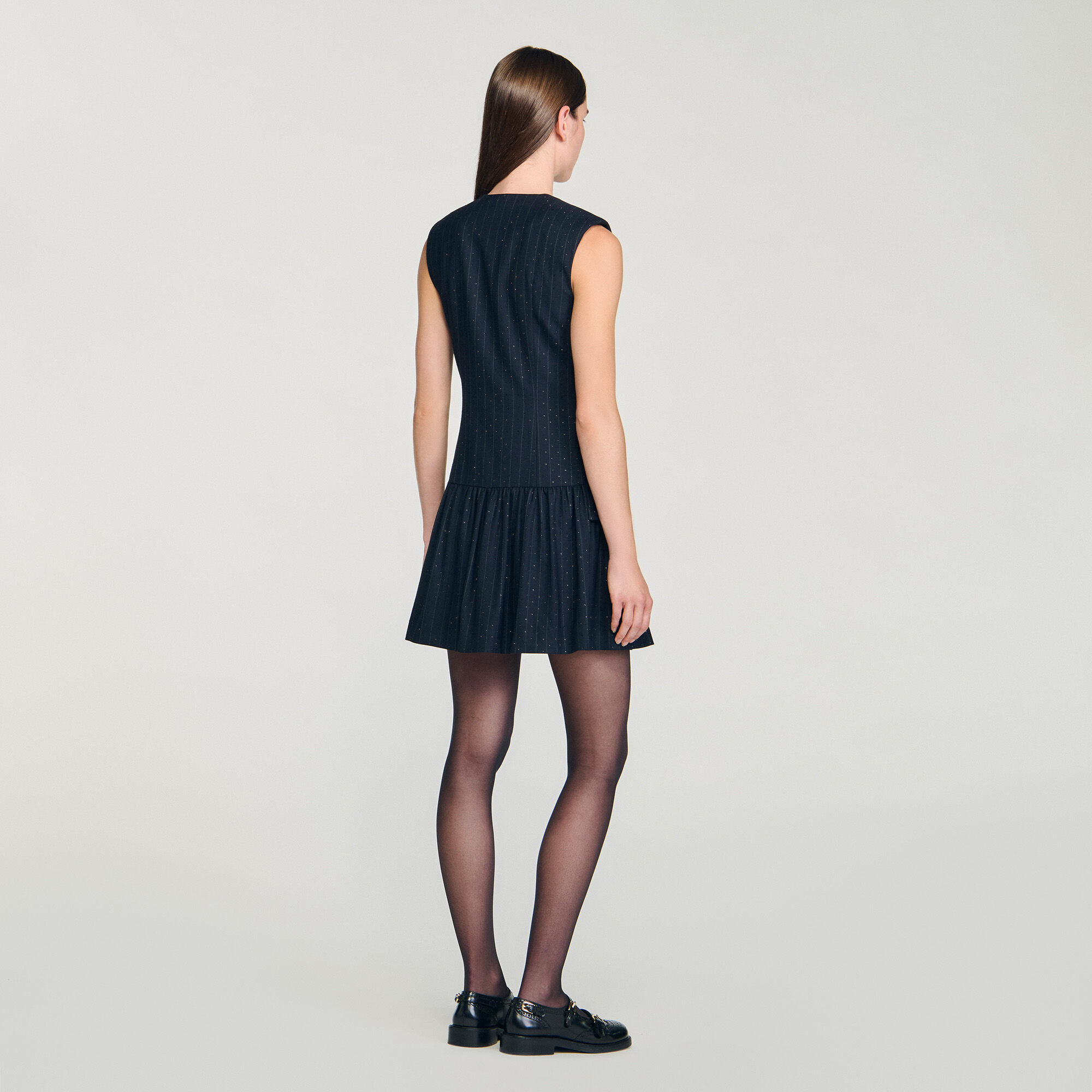 Short rhinestone suit dress