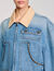 Denim jacket with studs