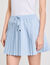 Short pleated rhinestone skirt