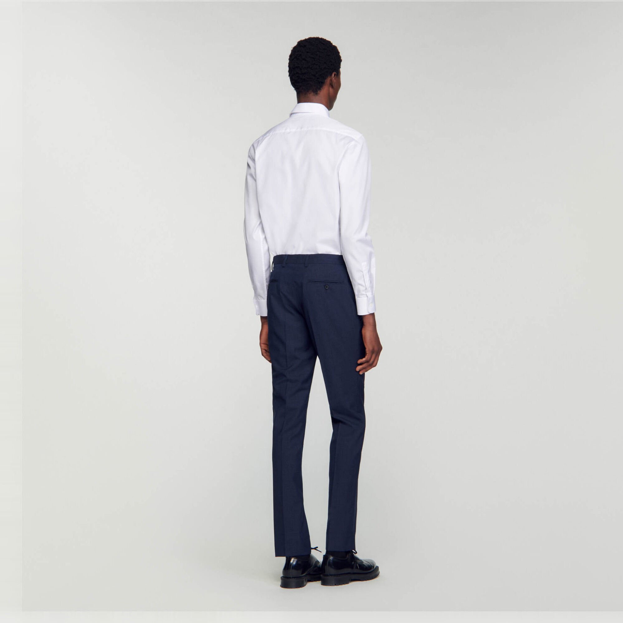 Wool suit trousers
