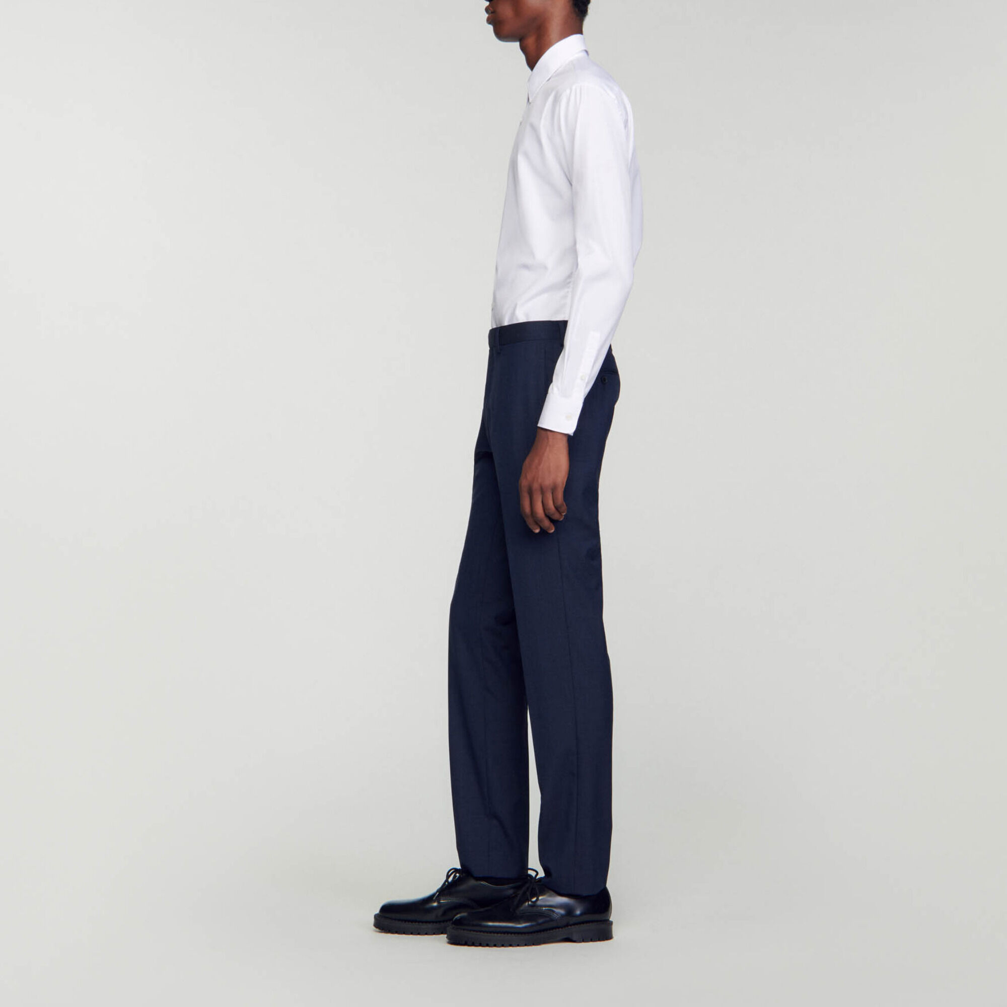 Wool suit trousers