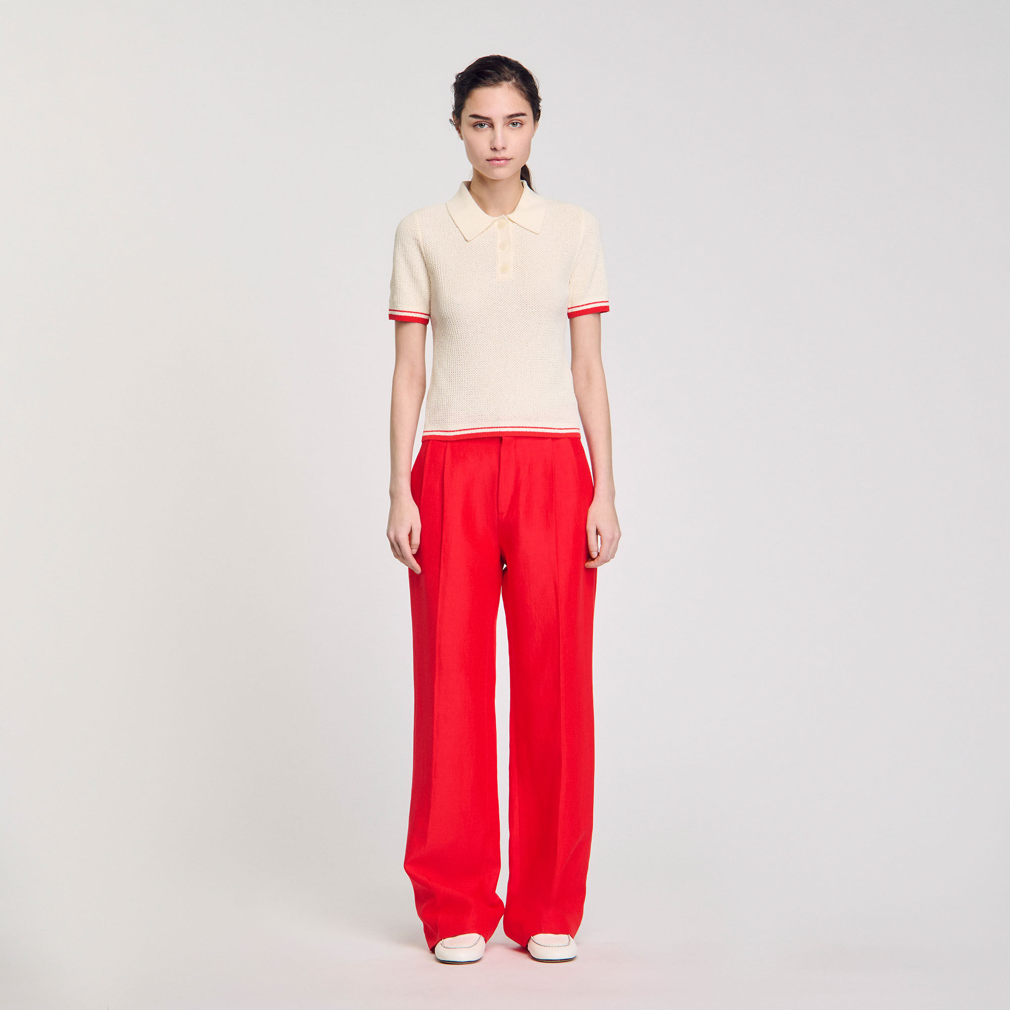 Polo-neck jumper
