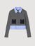 Cropped wool and cashmere jumper